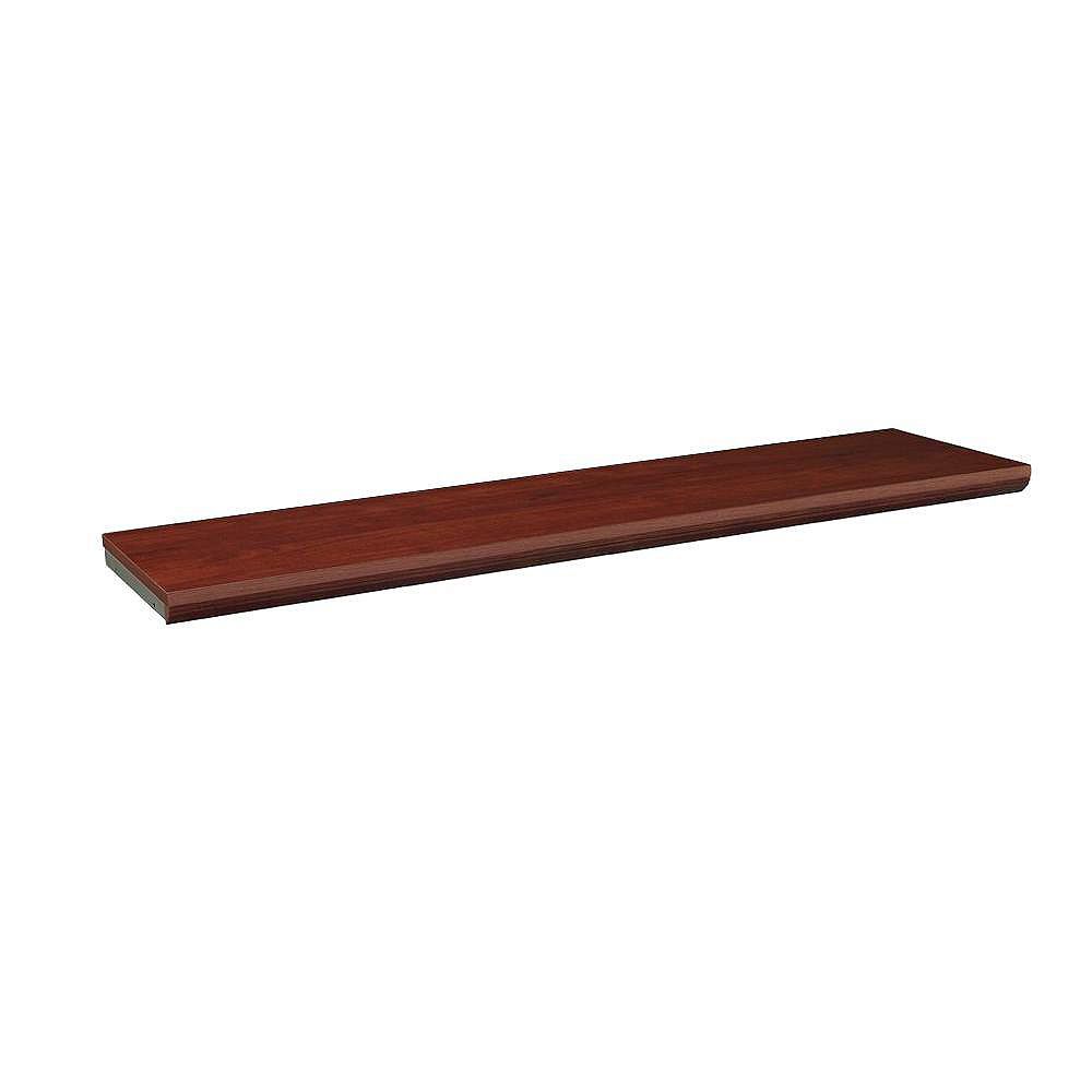 ClosetMaid Impressions 48 inch Dark Cherry Top Shelf Kit The Home