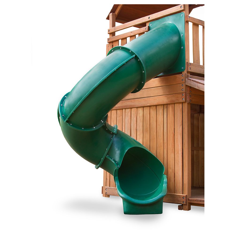 Gorilla Playsets Green Super Tube Slide The Home Depot Canada