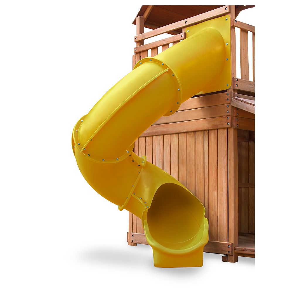 Gorilla Playsets Yellow Super Tube Slide The Home Depot Canada
