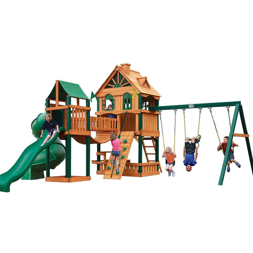 Gorilla Playsets Woodbridge Playset The Home Depot Canada