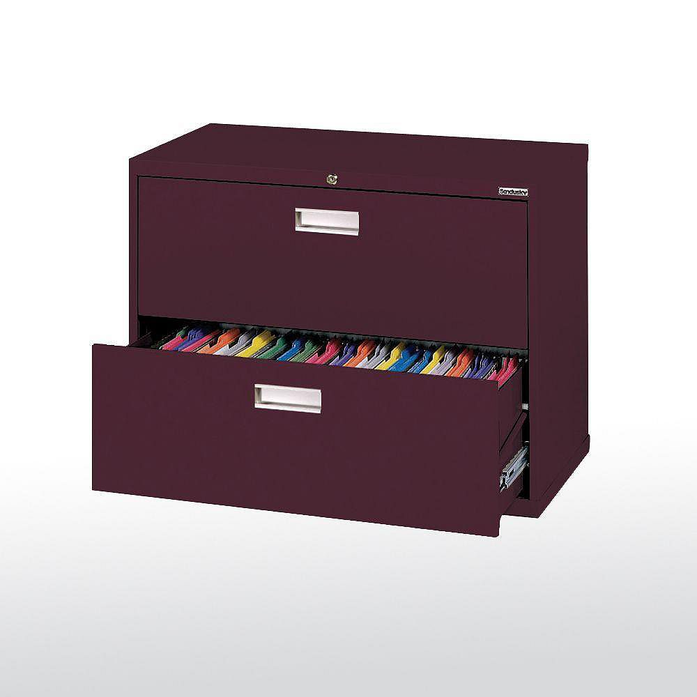 Sandusky 600 Series 36inch x 28.38inch x 19.25inch 2Drawer Metal Filing in Red The