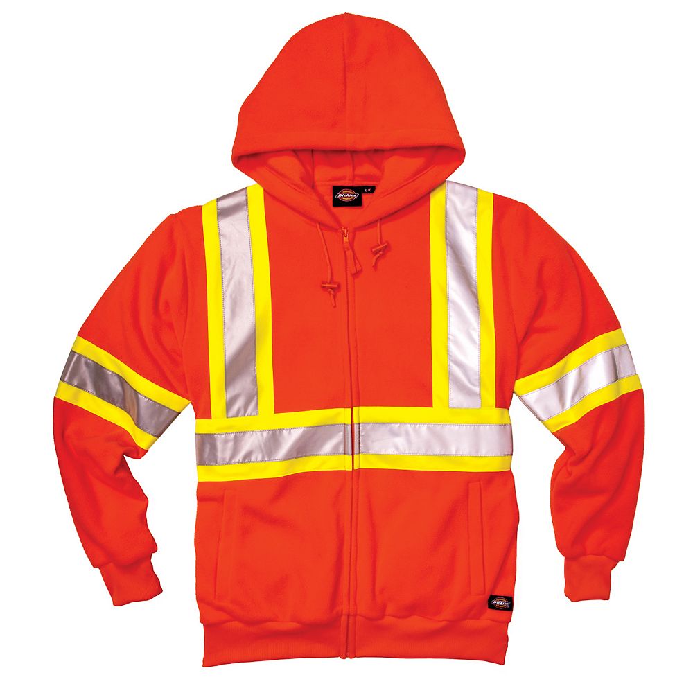 Dickies D Hi Vis Full Zip Hoody Xl The Home Depot Canada