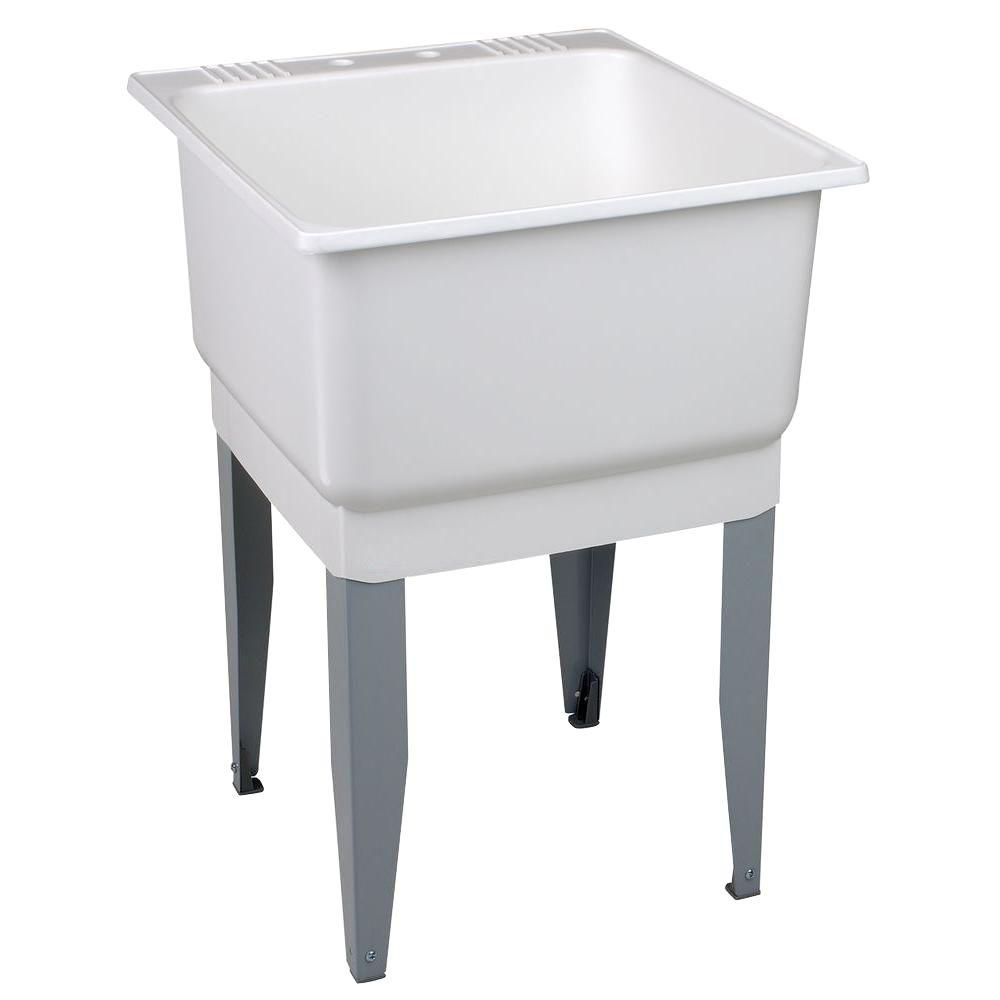 MUSTEE Utilatub Laundry Tub Floor Mount 23 Inch X 25 Inch | The Home ...