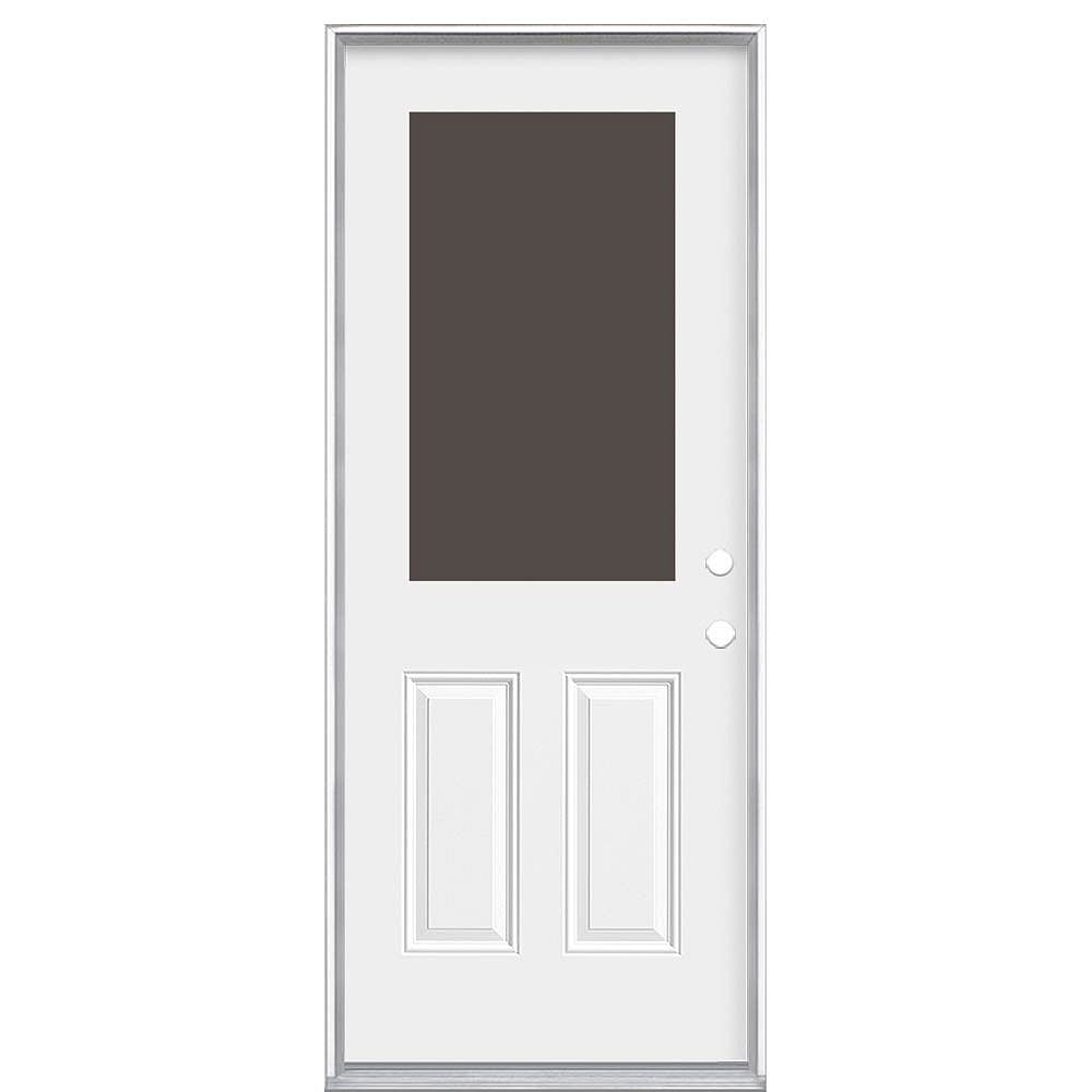 Masonite 32inch x 6 9/16inch 1/2Lite Cutout Left Hand Entry Door