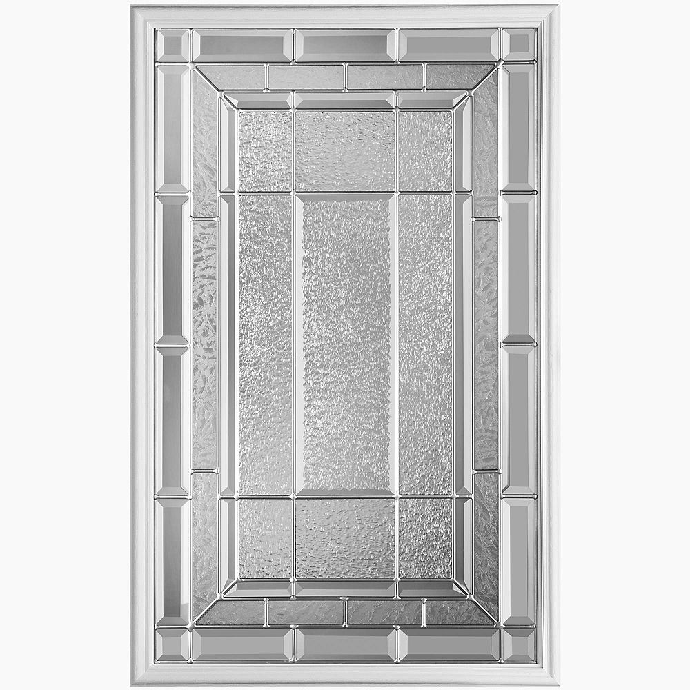 Masonite 22-inch x 36-inch Sequence Nickel Glass Insert | The Home