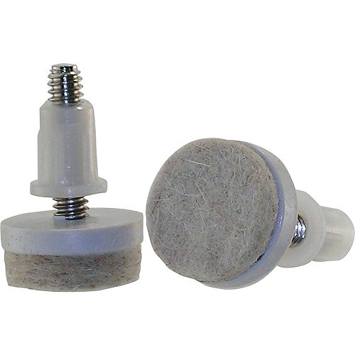 1-inch Threaded Stem Furniture Glides with Felt Base (4 per Pack)