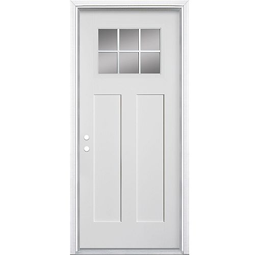 Masonite 36inch x 80inch Primed 2 Panel Plank Smooth