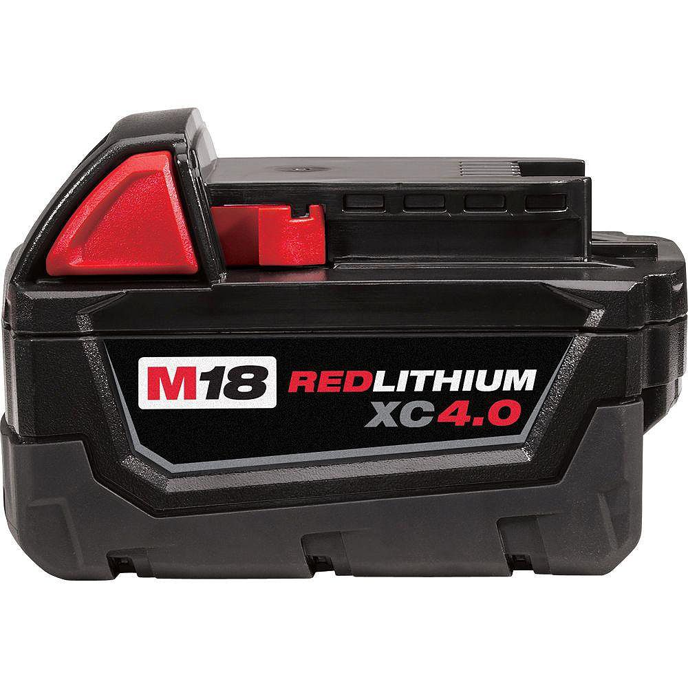 Milwaukee Tool Batterie M18 18V LithiumIon à capacité étendue (XC) 4,0