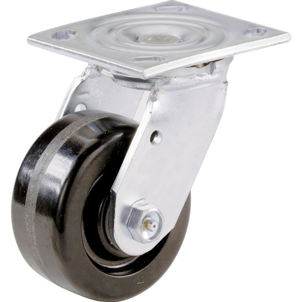 Everbilt 4 Inch Phenolic Wheel Swivel Plate Heavy Duty Caster, Load ...