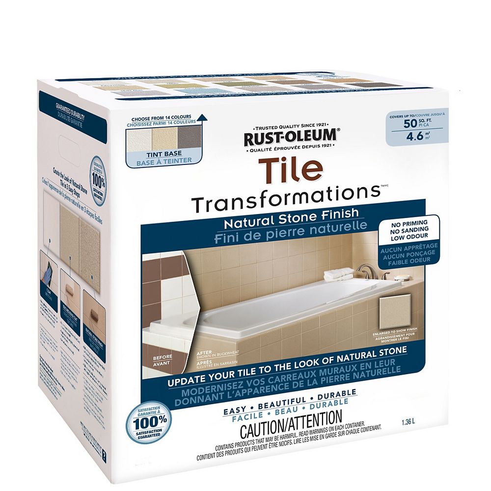 Rust-Oleum Tile Transformation Kit- Natural Stone Tintbase | The Home ...