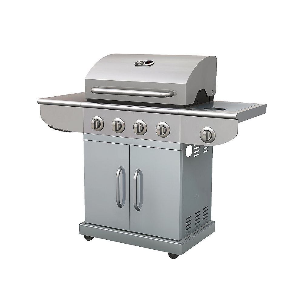 Broilchef 4Burner Gas BBQ with Side Burner The Home Depot Canada