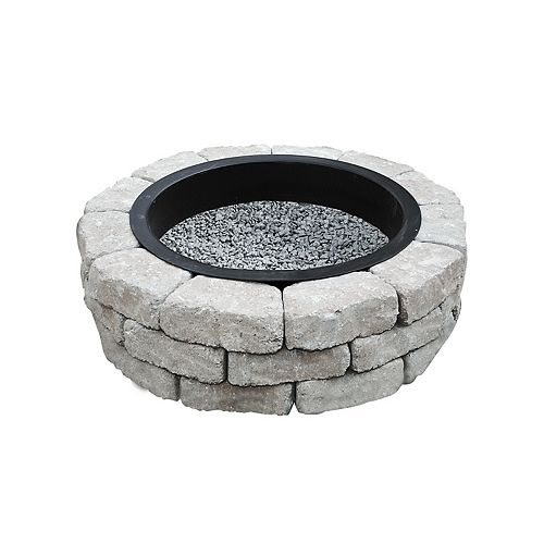 Grey Firepits Propane Fire Pits Gas, Outdoor Fireplace Home Depot Canada