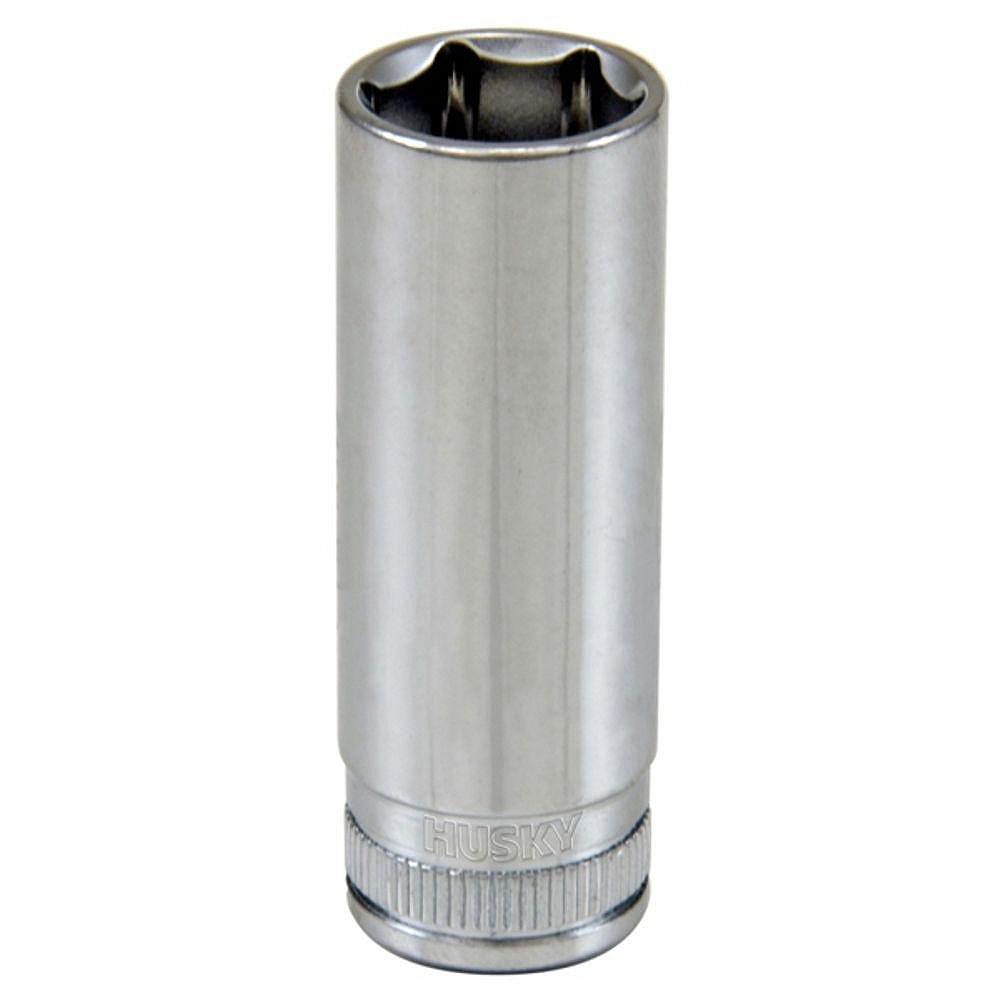 Husky 1/4inch Drive 14 mm Metric Deep Socket 6Point The Home Depot