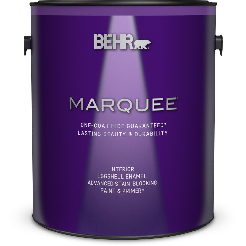 Behr Marquee 3 7 L Ultra Pure White Eggshell Enamel Ultra Pure White Eggshell Enamel