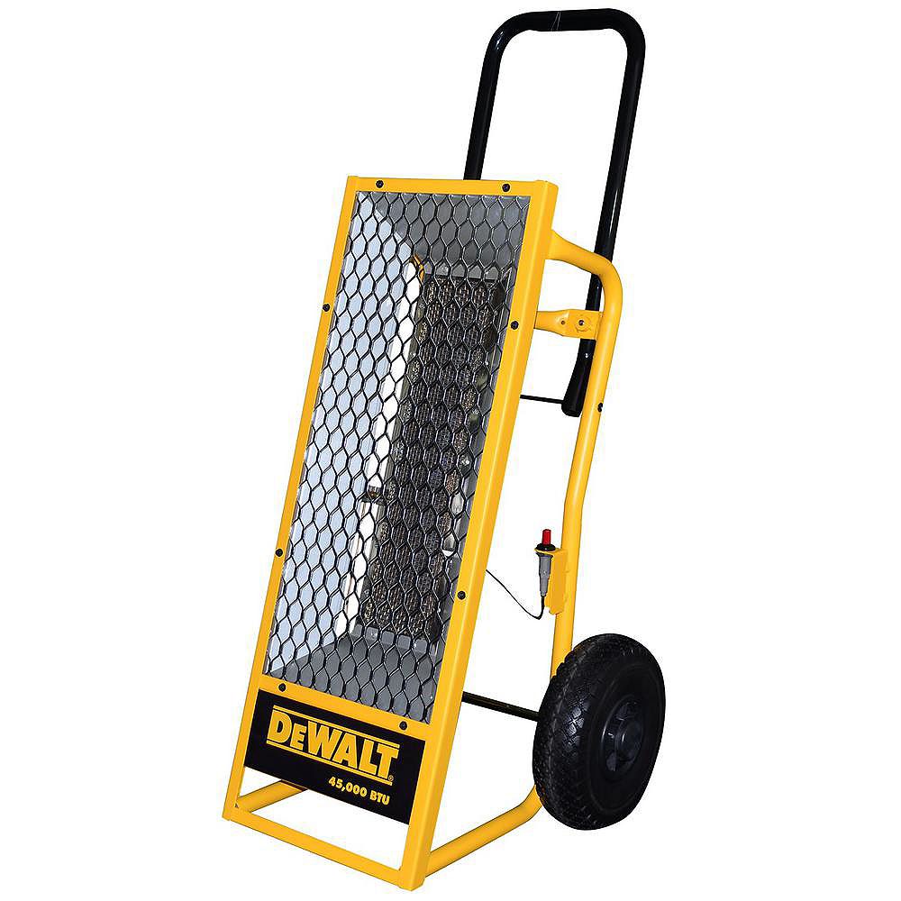 DEWALT Portable Radiant Propane Heater 45,000 Btu F340620 The Home