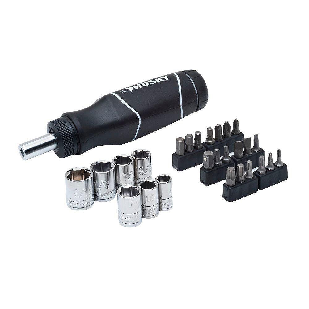 Husky Ratcheting Driver Set (27Piece) The Home Depot Canada