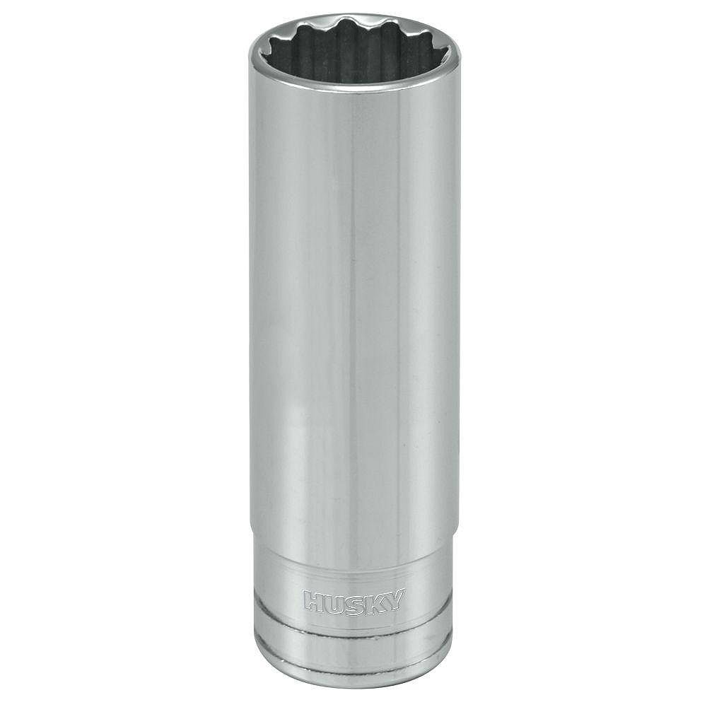 Husky 1/2inch Drive 11/16inch SAE Deep Socket 12Point The Home
