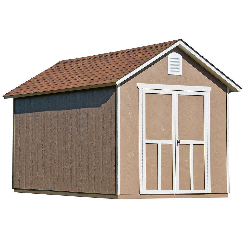 Handy Home Products 8 ft. x 12 ft. Meridian Shed with Floor The Home 