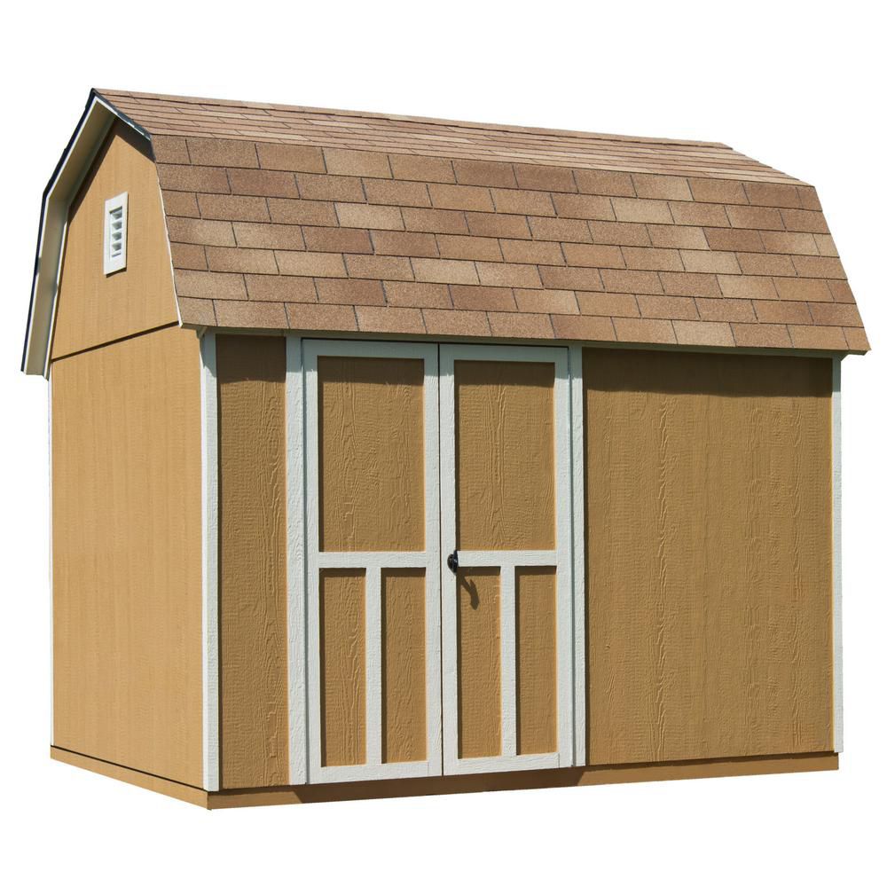 Handy Home Products Briarwood 10 Ft X 8 Ft Wood Storage Shed With   P 1000788557 