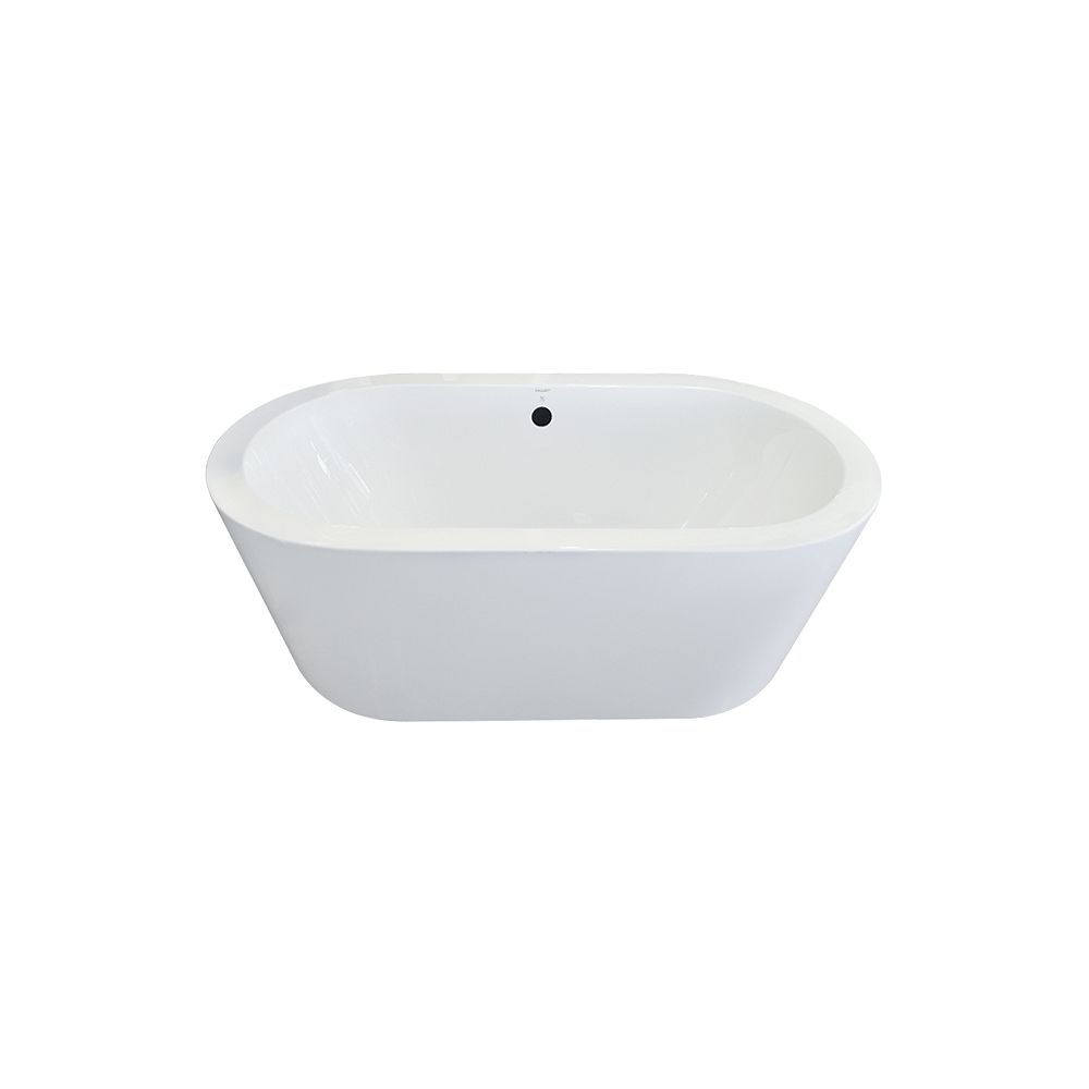 Valley Vienna Rectangular Freestanding Bathtub in White The Home
