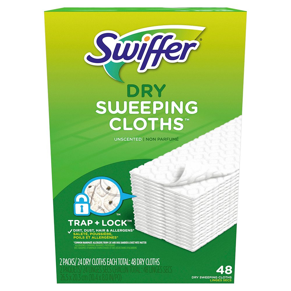Swiffer Sweeper Dry Sweeping Cloths Unscented Multi Surface Refills (48