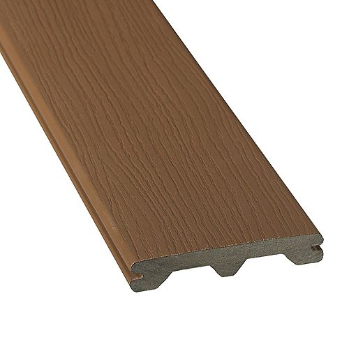 12 Ft. - HP Composite Capped Grooved Decking - Walnut