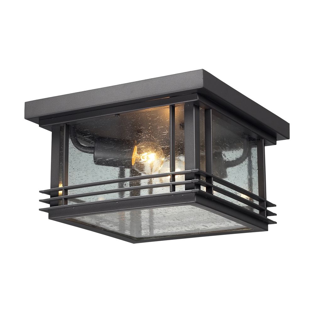 Titan Lighting 2 Light Ceiling Mount Polished Chrome Outdoor