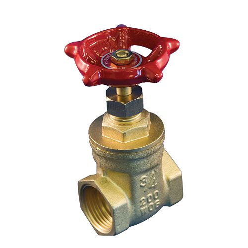 Gate Valve 3/4 Inch Brass Threaded Lead Free