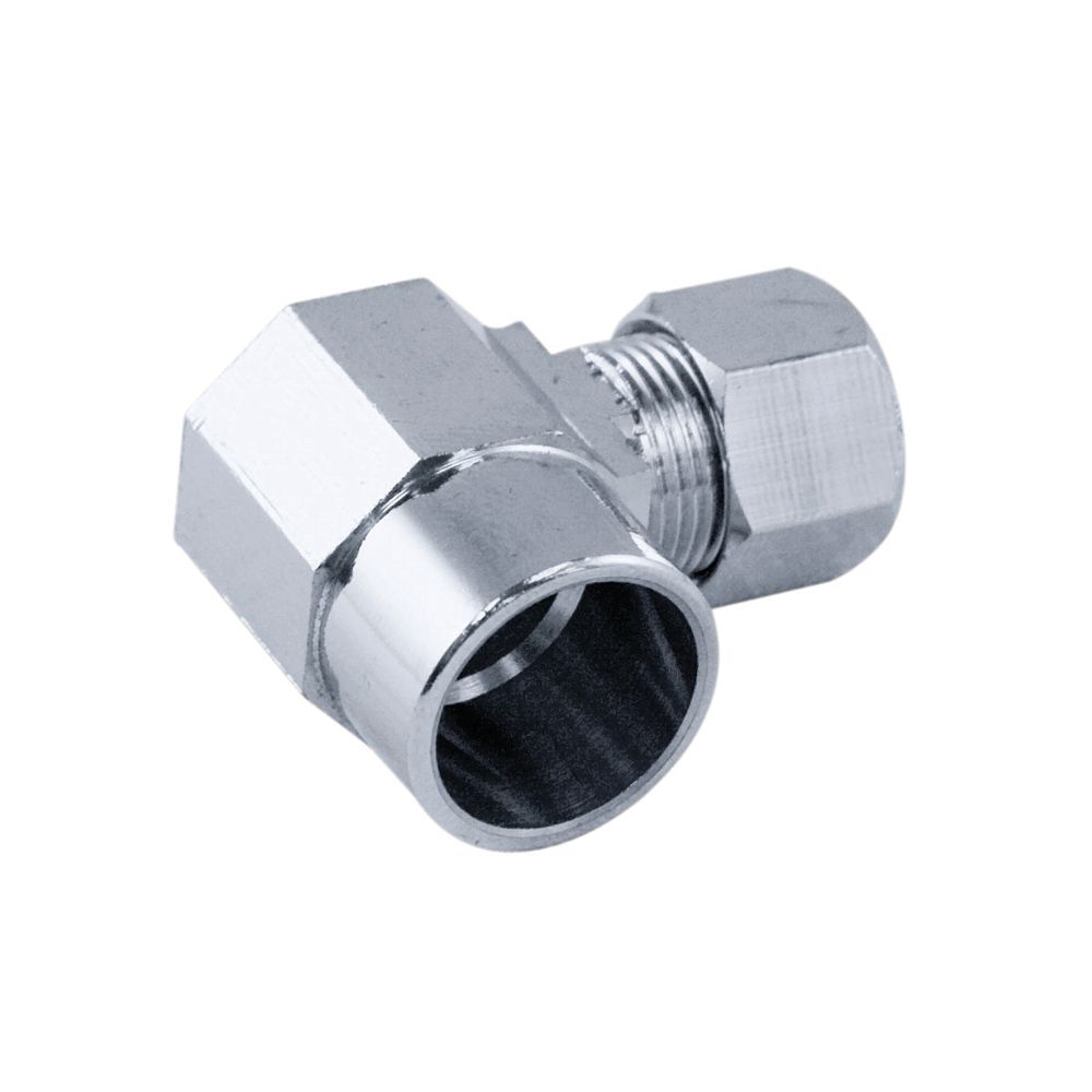 AquaDynamic Supply Fitting 1/2 Inch Solder Angle Chrome Plated Brass