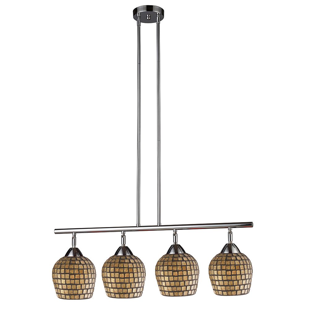 Titan Lighting 4Light Ceiling Mount Chrome Island Light The Home