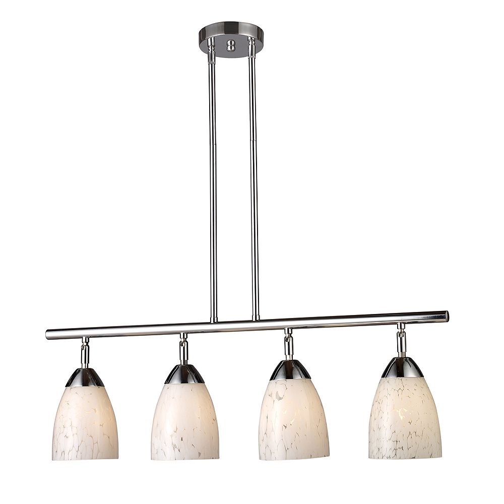 Titan Lighting 4Light Ceiling Mount Chrome Island Light The Home