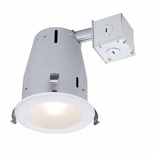 Commercial Electric 4inch Round White Panel CCT LED Recessed Lights (4