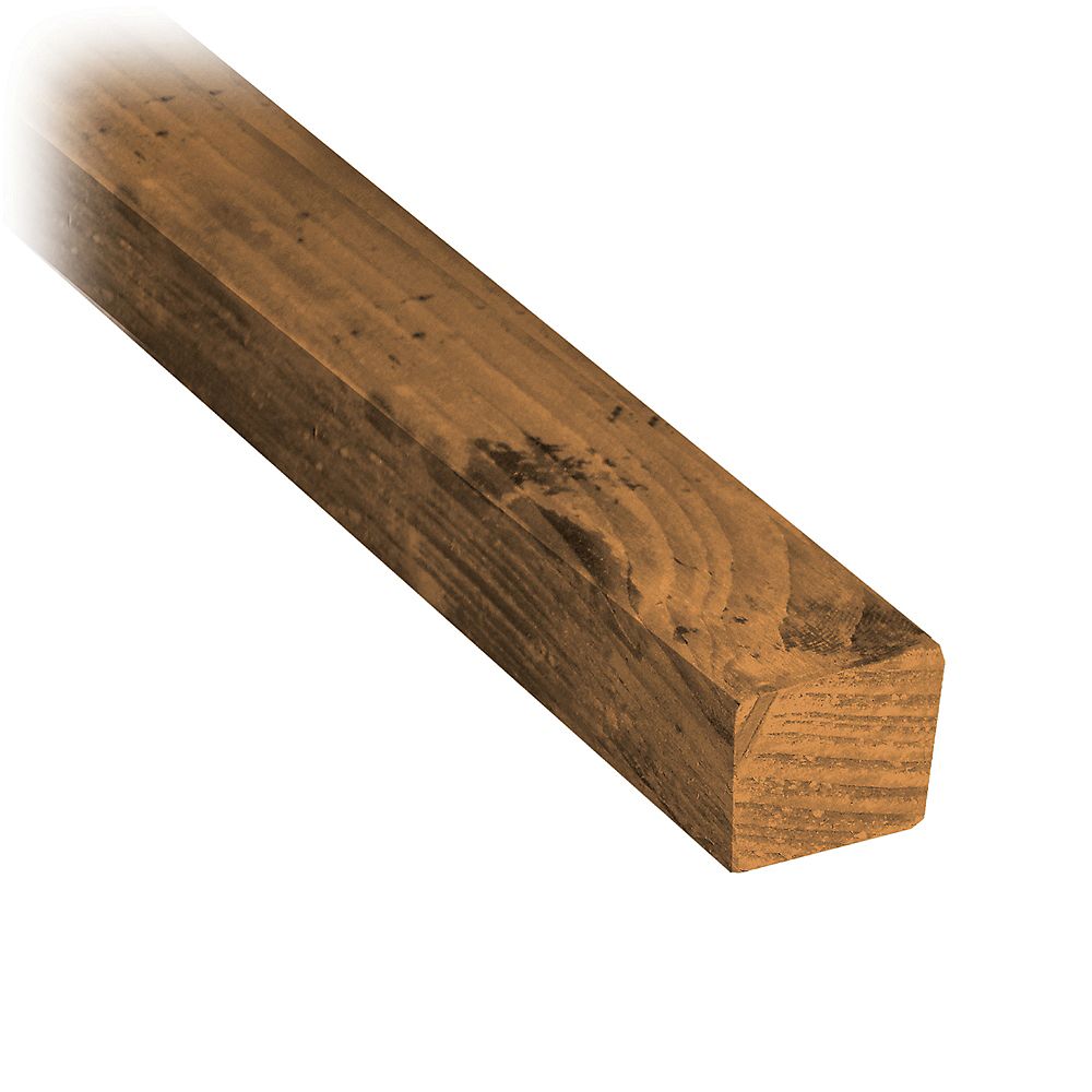 Micropro Sienna 2 X 2 X 8 Pressure Treated Wood Above Ground Use Only The Home Depot Canada
