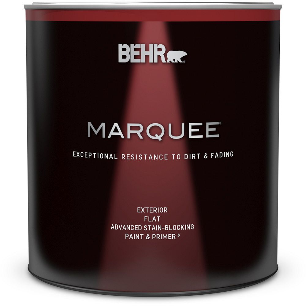 Behr Marquee Marquee 946 mL Ultra Pure White Flat Exterior Paint with