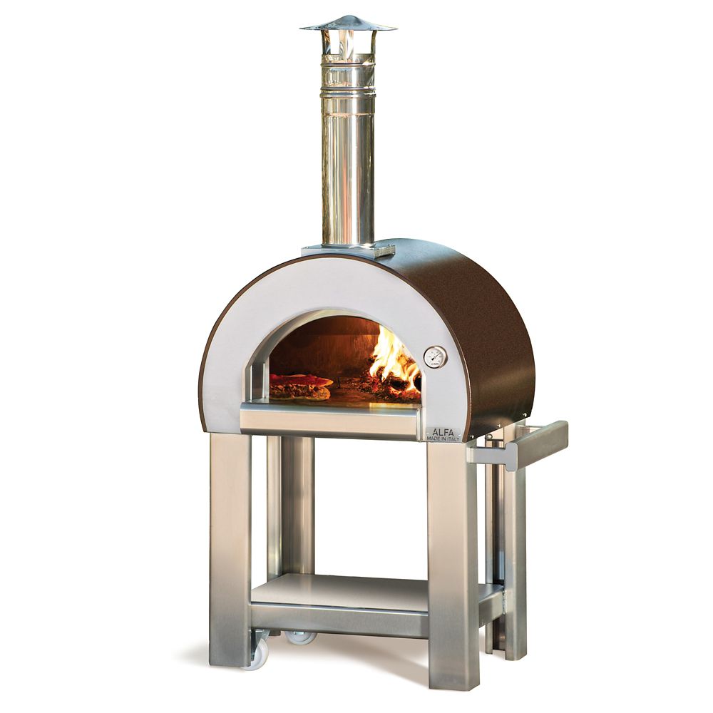 Alfa Pizza Forno 5 Outdoor Wood Burning Pizza Oven With Cart The Home   P 1000791931 