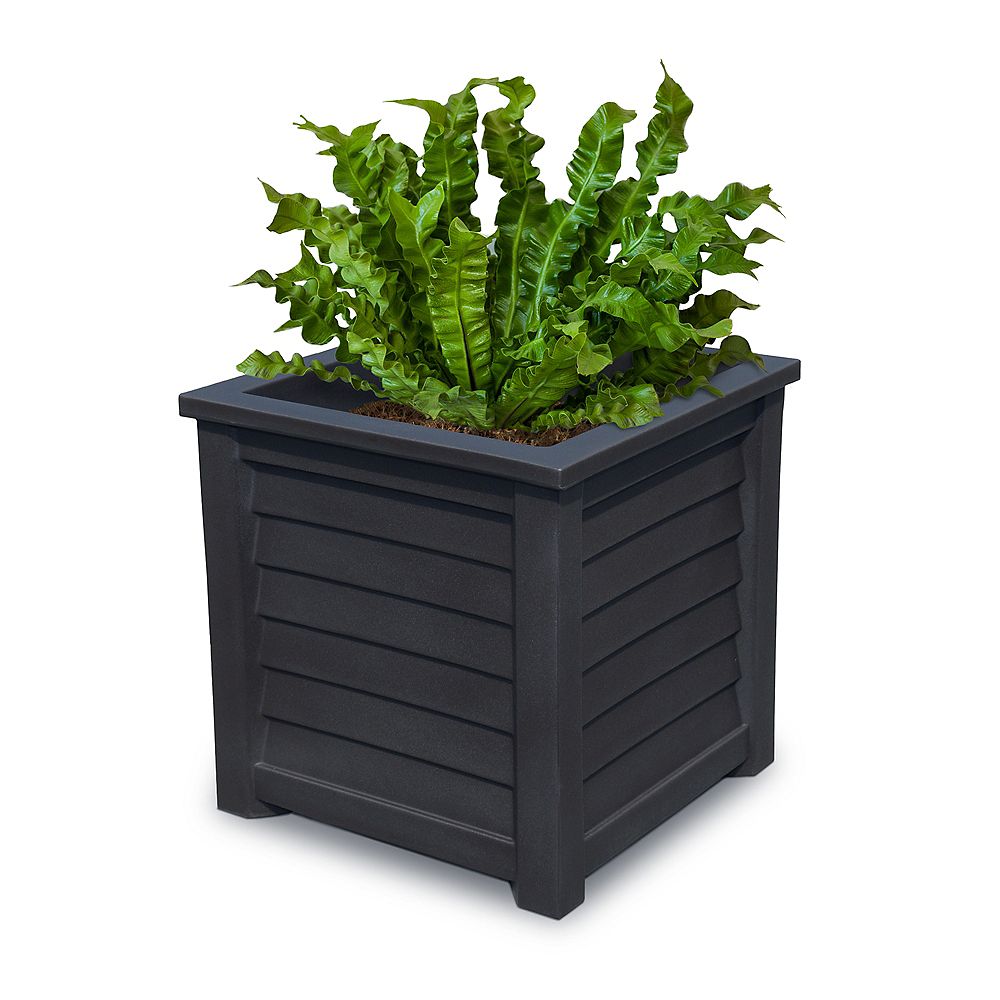 Mayne Lakeland 20inch x 20inch Planter in Black The