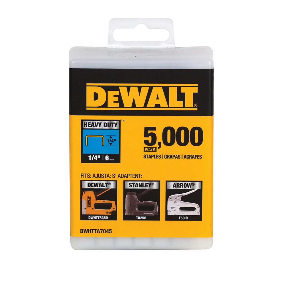 DEWALT Staple 1/4 Inch. 5000pk The Home Depot Canada