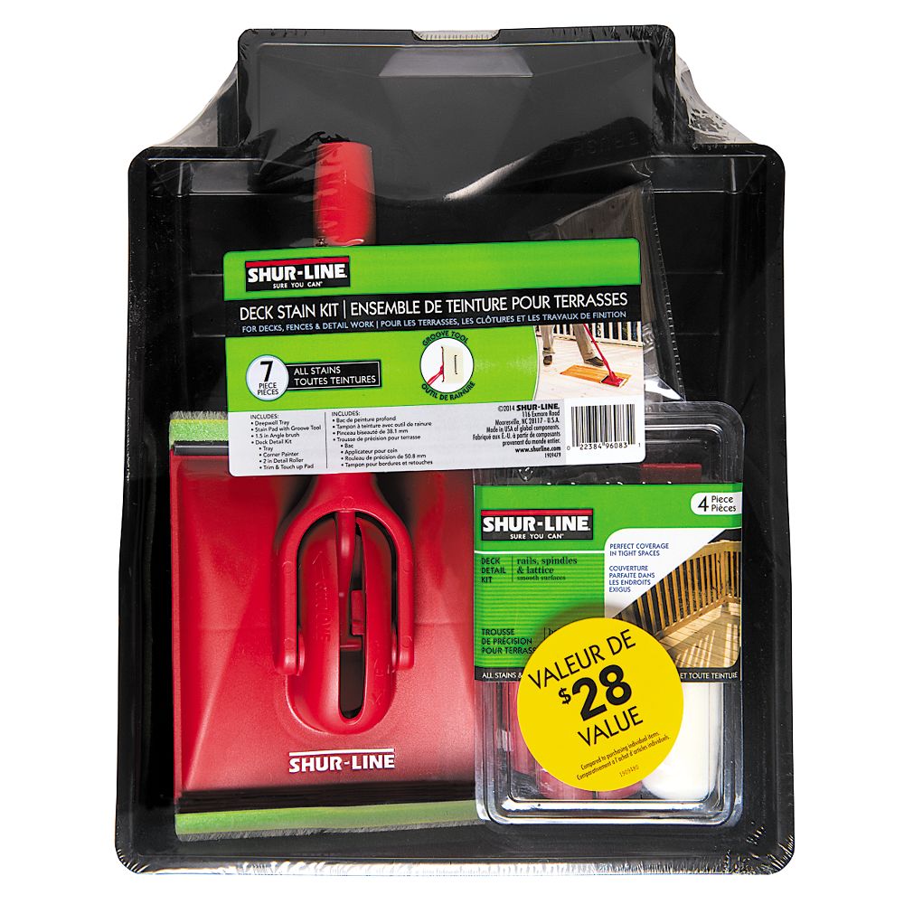 Shur Line 7Piece Deck Staining Kit The Home Depot Canada