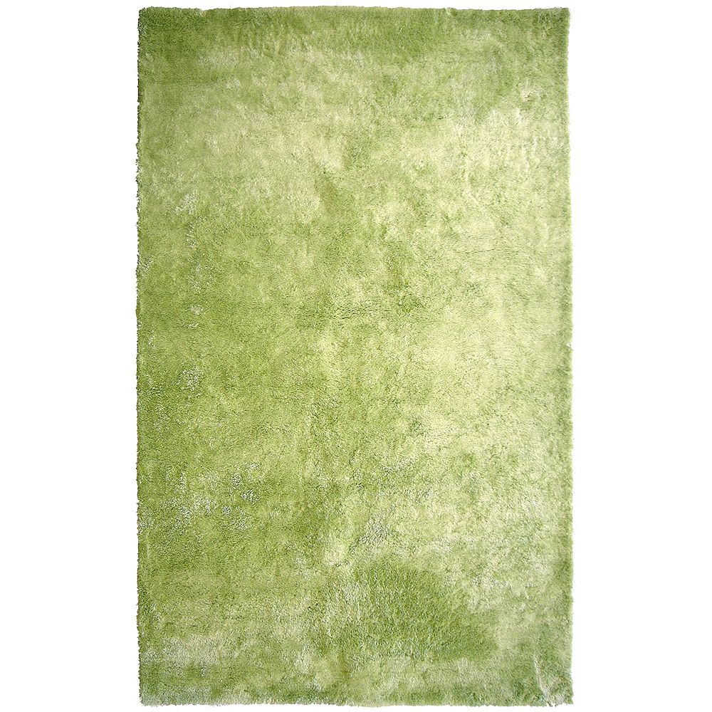 Lanart Rug Loft Shag Green 6 ft. x 9 ft. Indoor Shag Rectangular Area