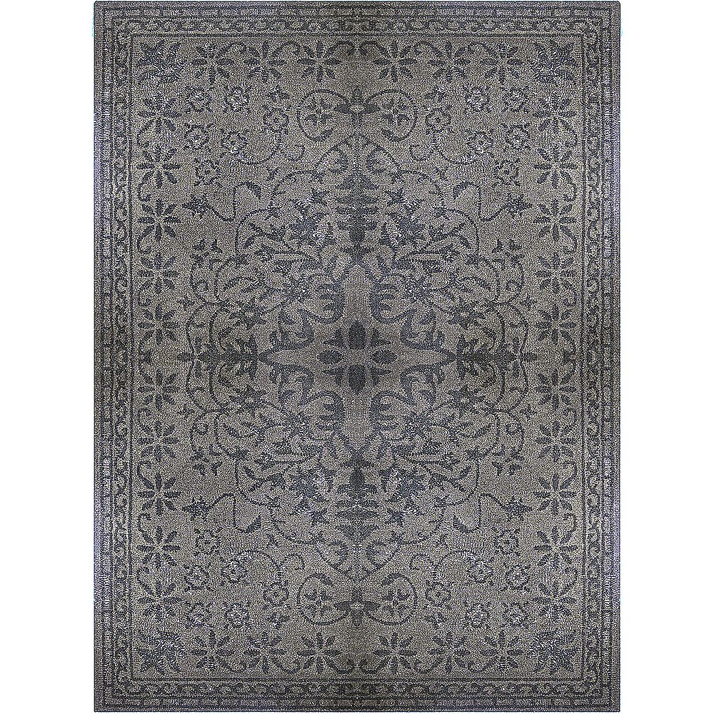 Lanart Rug Vintage Grey 8 ft. x 10 ft. Indoor Transitional Rectangular