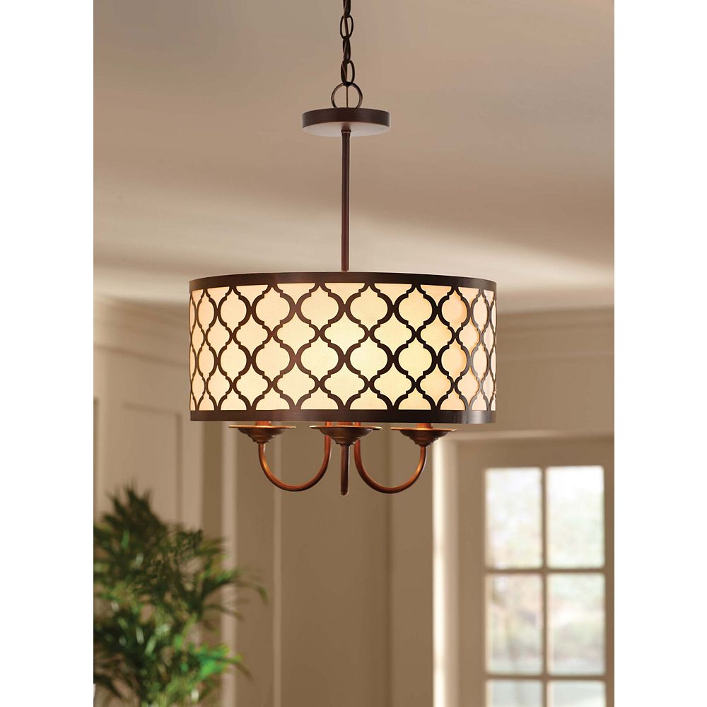 Home Decorators Collection Edgemoor 3 Light 16 Inch Pendant | The Home