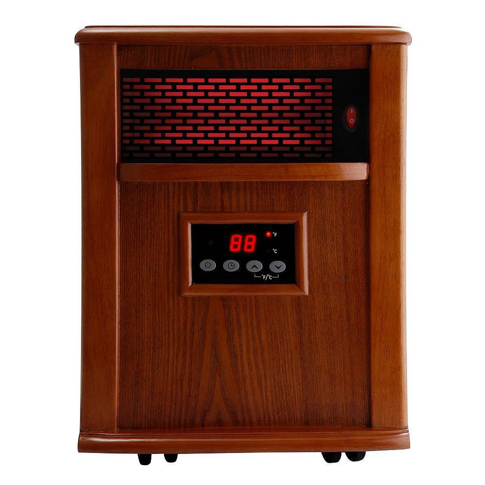 Heaters That Heat 1000 Square Feet American Comfort ACW0032WT 1500W, 4 Infrared Heating Elements, Heats