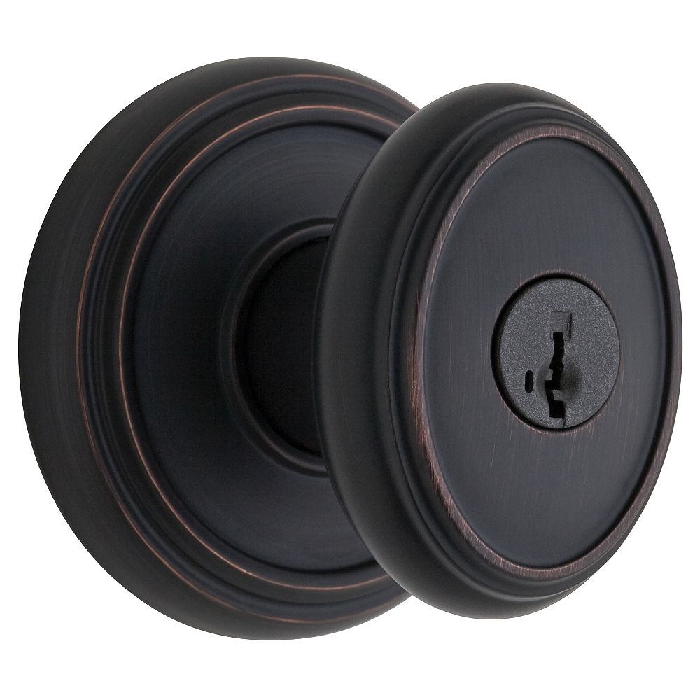 Weiser Brixton Venetian Bronze Entry Knob | The Home Depot Canada