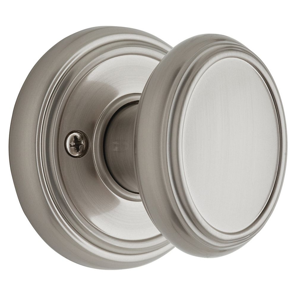 Weiser Brixton Dummy Knob in Satin Nickel The Home Depot Canada