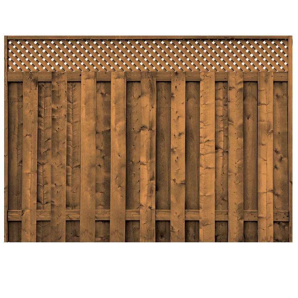Micropro Sienna Pressure Treated Wood, Wooden Lattice Fence