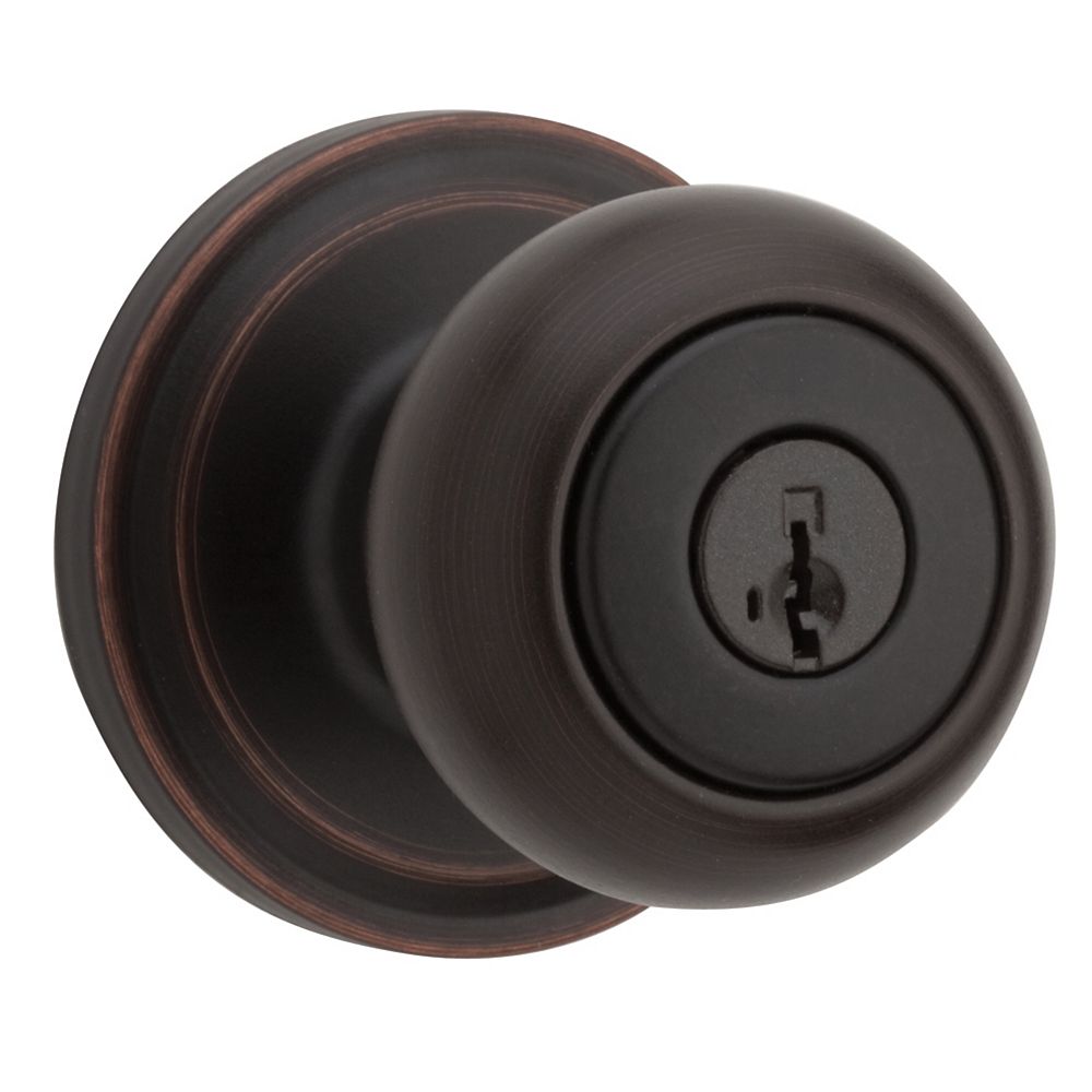 Weiser Troy Bronze Entry Knob The Home Depot Canada