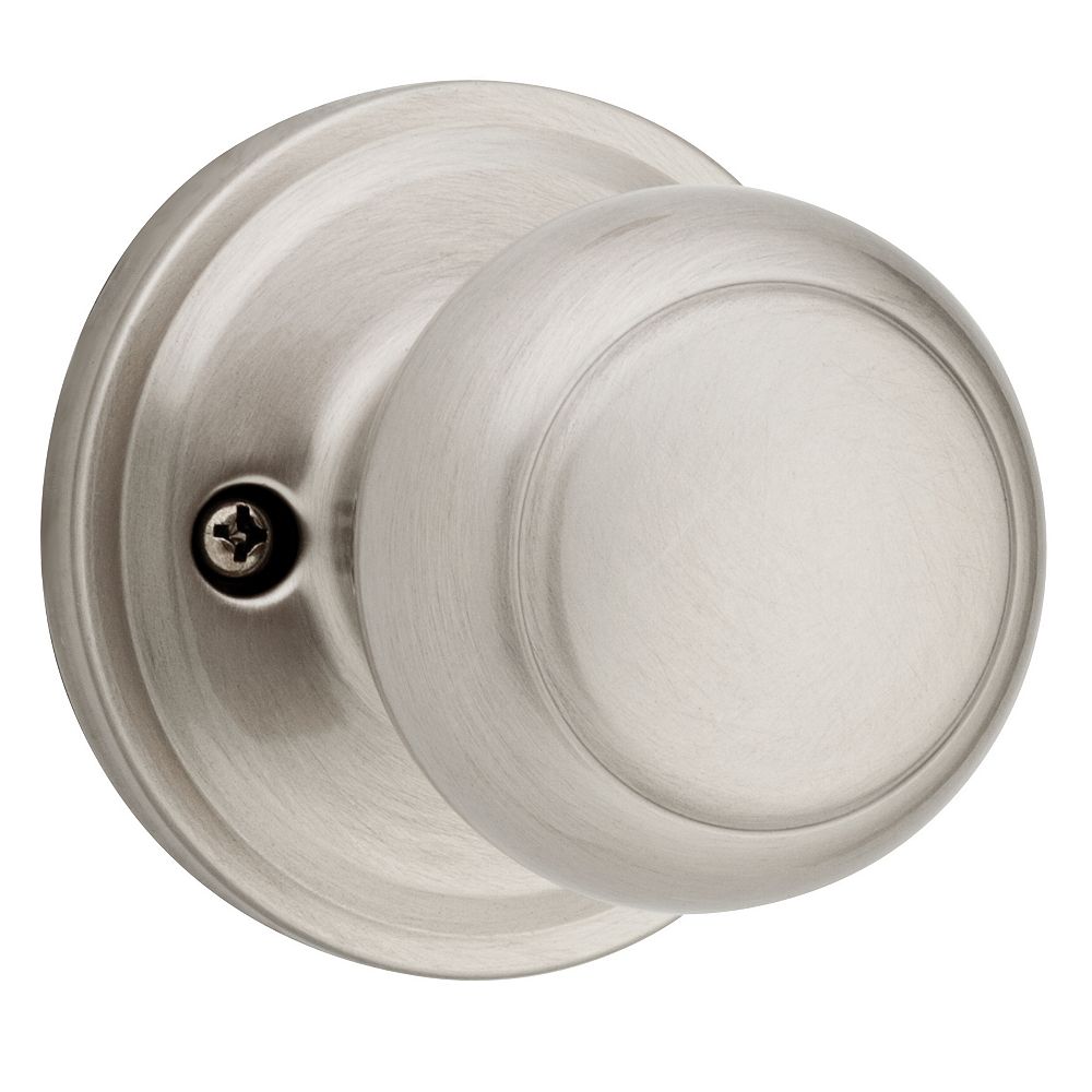 Weiser Troy Inactive Door Knob in Satin Nickel The Home Depot Canada