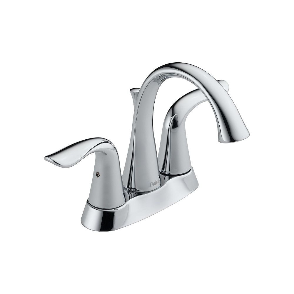 Delta Lahara Centerset (4-inch) 2-Handle Mid Arc Bathroom Faucet in