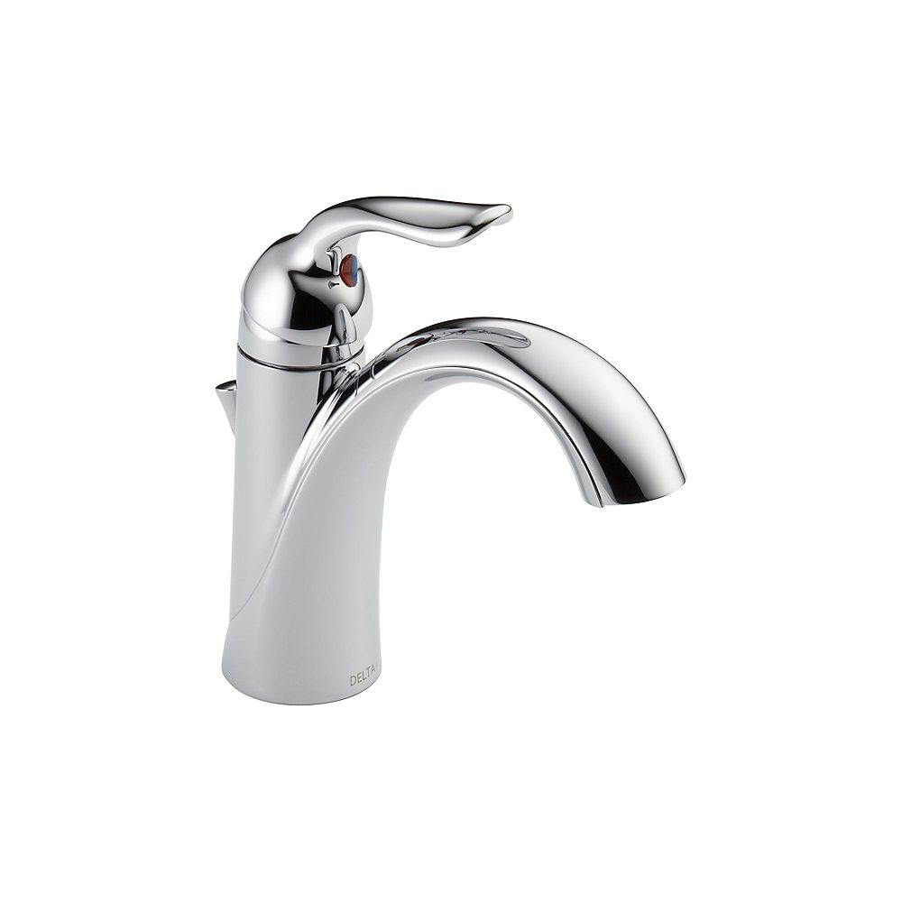 Delta Lahara Single Handle Centerset Lavatory Faucet In Chrome The