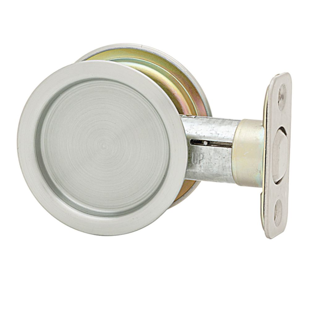 Weiser 1030 Round Satin Chrome Pocket Door Passage Lock The Home